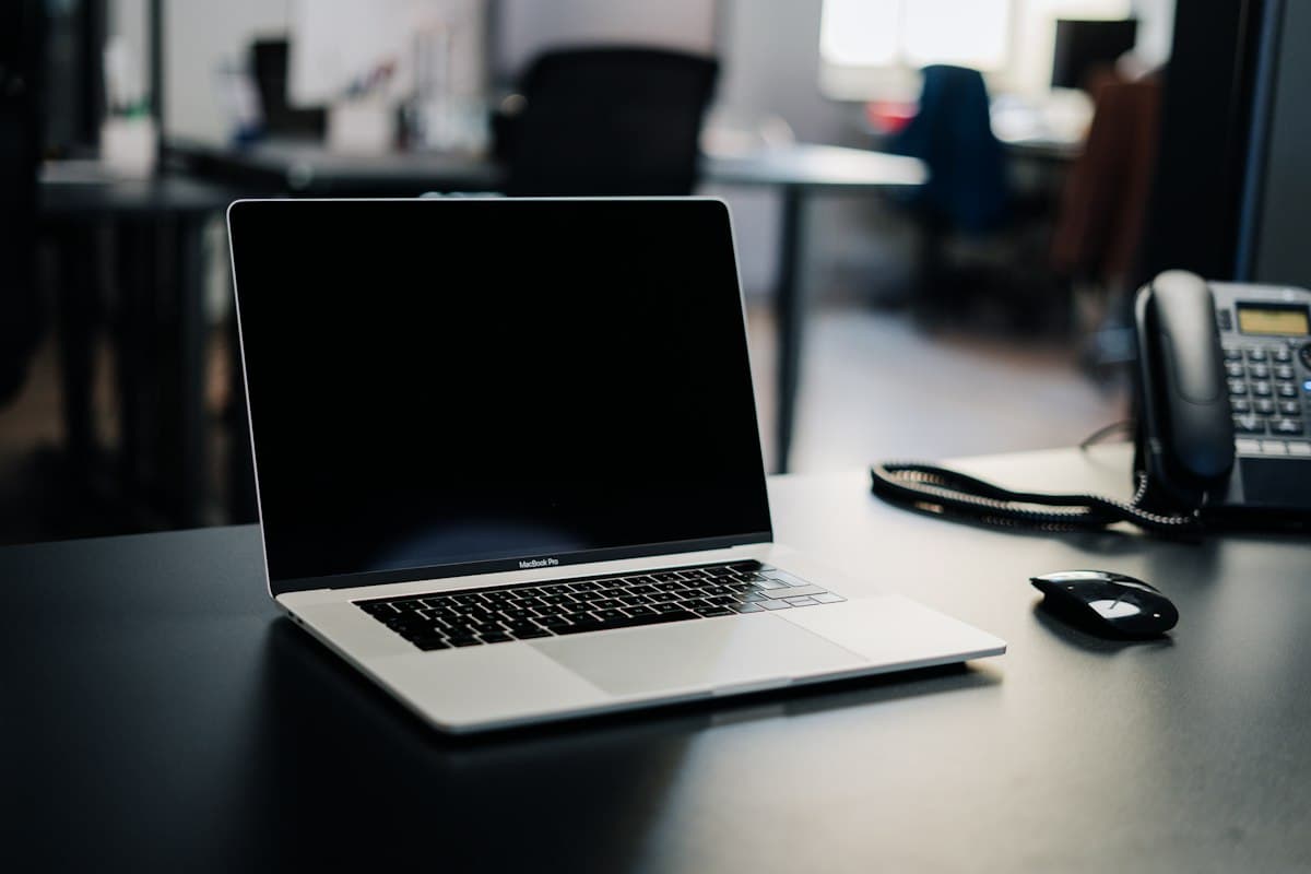 Laptop screen with an email being composed
